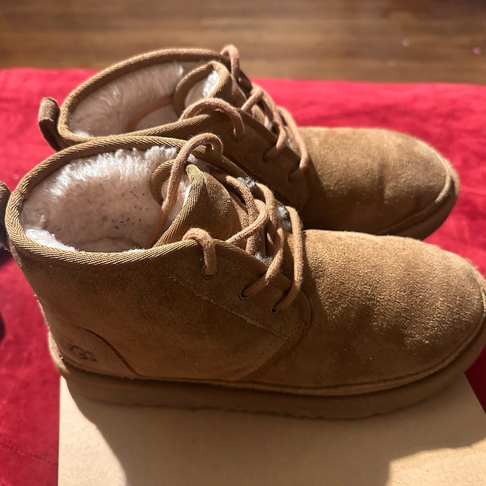 UGG Chestnut Suede Ankle Boots
